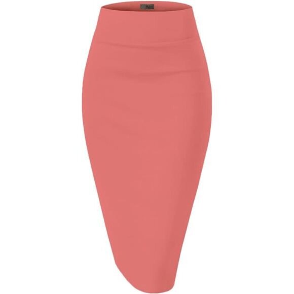 Dresses & Skirts - Women's Premium Nylon Ponte Stretch High Waist Pencil Suit 1073t Charcoal